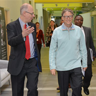 Bill Gates tours Easter Bush Campus