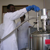 CTTBD scientist equipment for ECF vaccine production