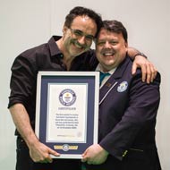 Noel Fitzpatrick receiving his award 