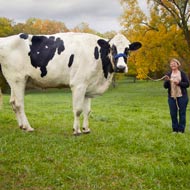 Blosom with her owner Patty