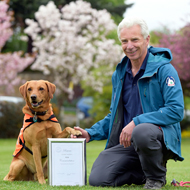 rauour with his handler