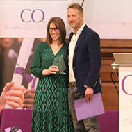 Image: Beverly Shingleton receiving her award from Ben Fogle.